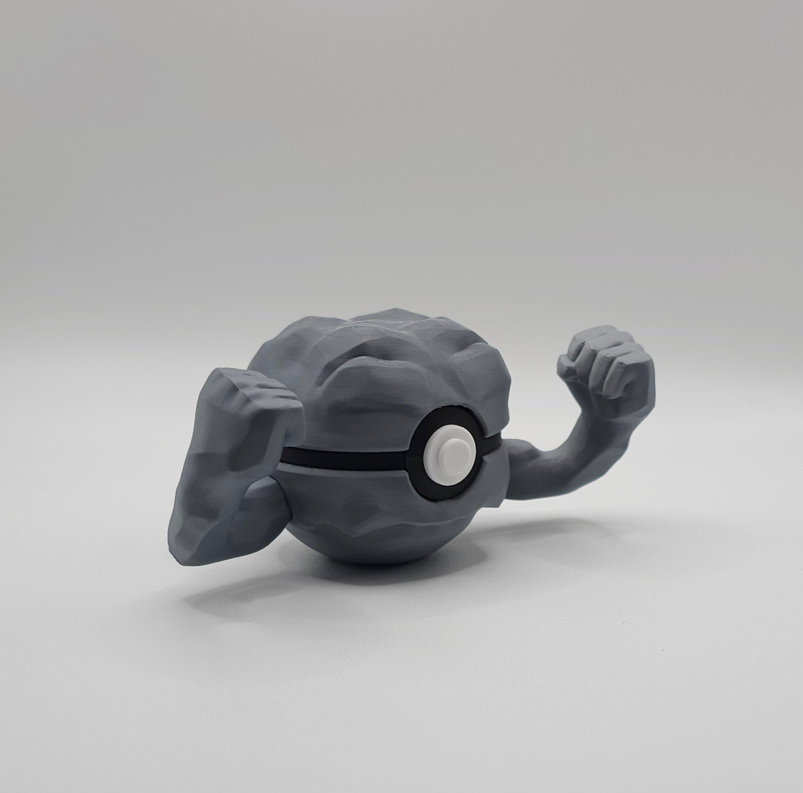 Pokemon Character Design- 3D Printed Pokeball- Geodude- Unique Display Collectible