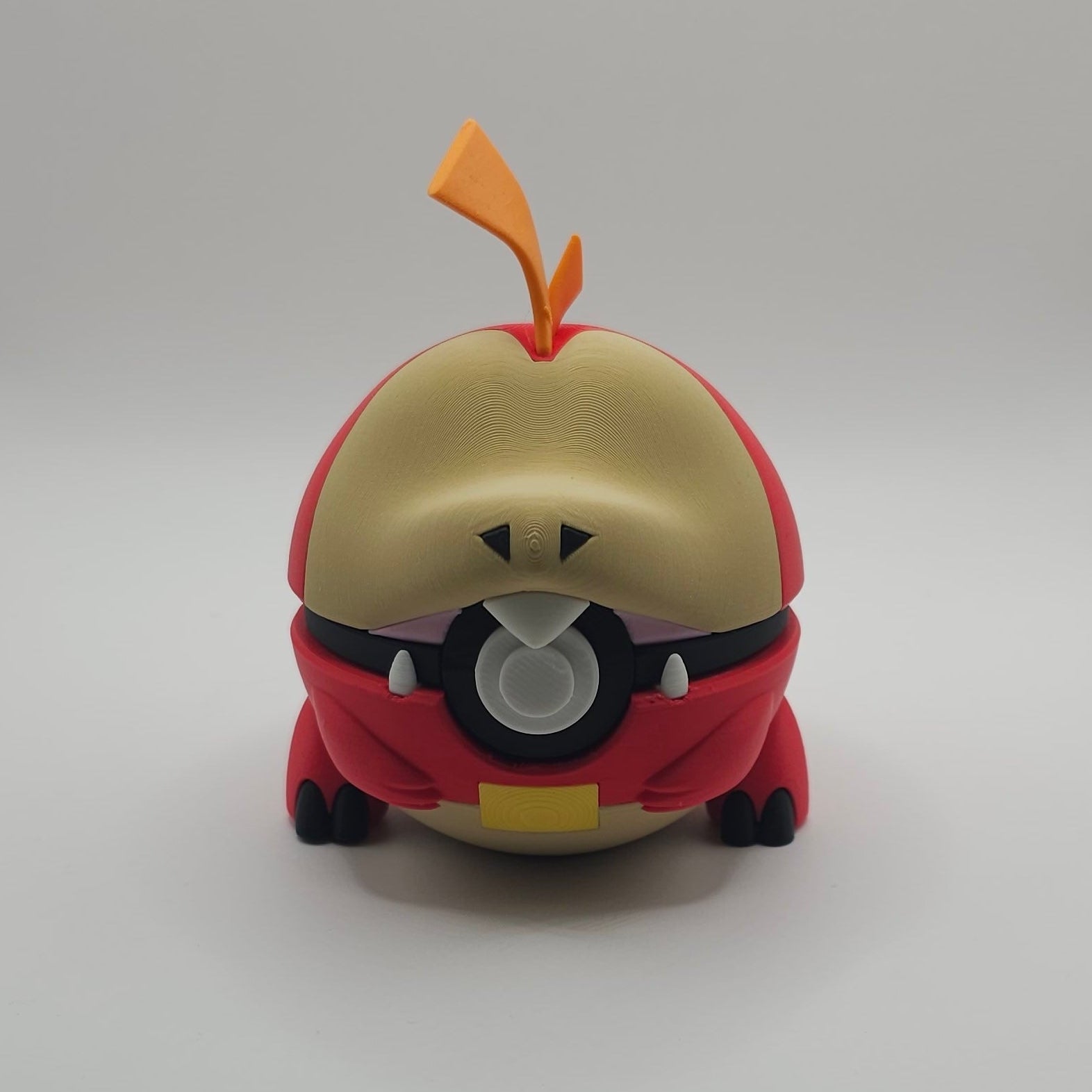 Pokemon Character Design- 3D Printed Pokeball- Fuecoco- Unique Display Collectible