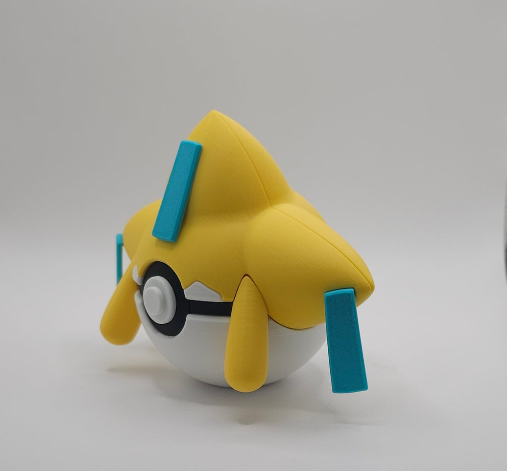 Pokemon Character Design - 3D Printed Pokeball - Jirachi - Unique Display Collectible