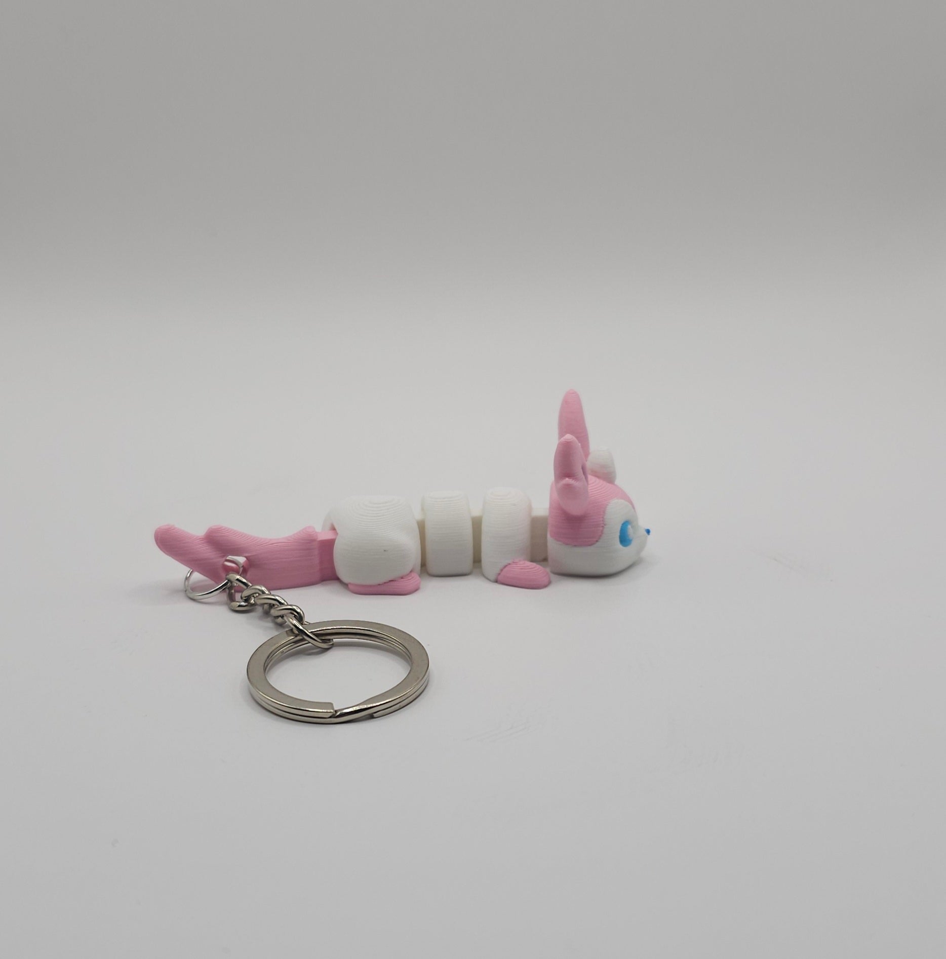 Eevee & Eeveelutions Pokemon Character- 3D Printed Flexi Keychain- Unique Fan Art Collectible