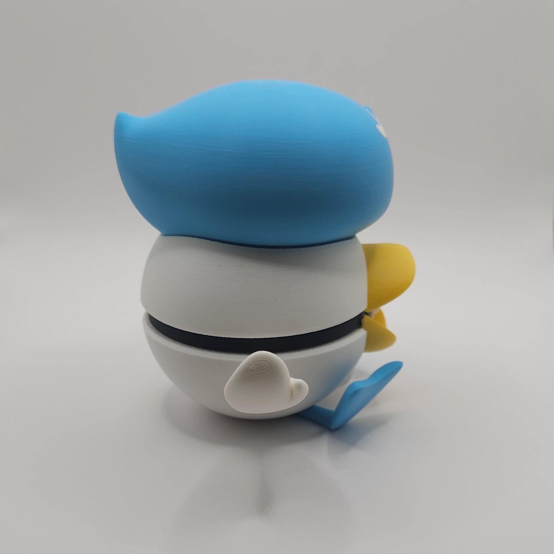 Pokemon Character Design- 3D Printed Pokeball- Quaxly- Unique Display Collectible