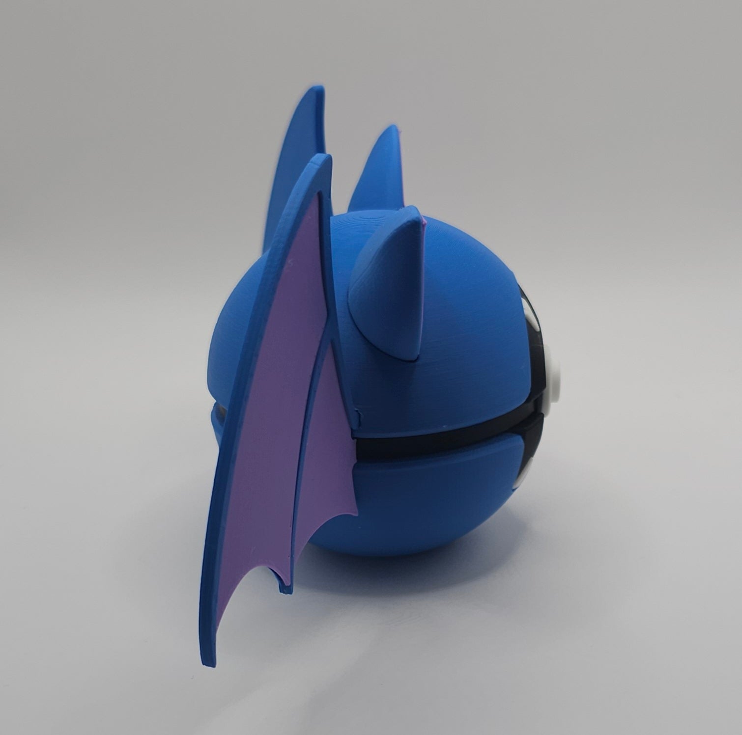 Pokemon Character Design - 3D Printed Pokeball - Zubat - Unique Display Collectible