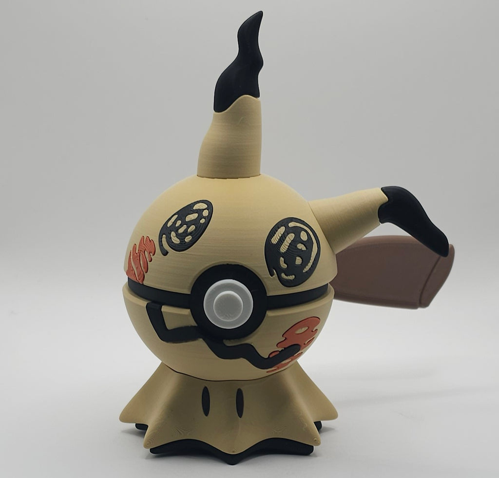 Pokemon Character Design 3D Printed Pokeball - Mimikyu - Unique Display Collectible