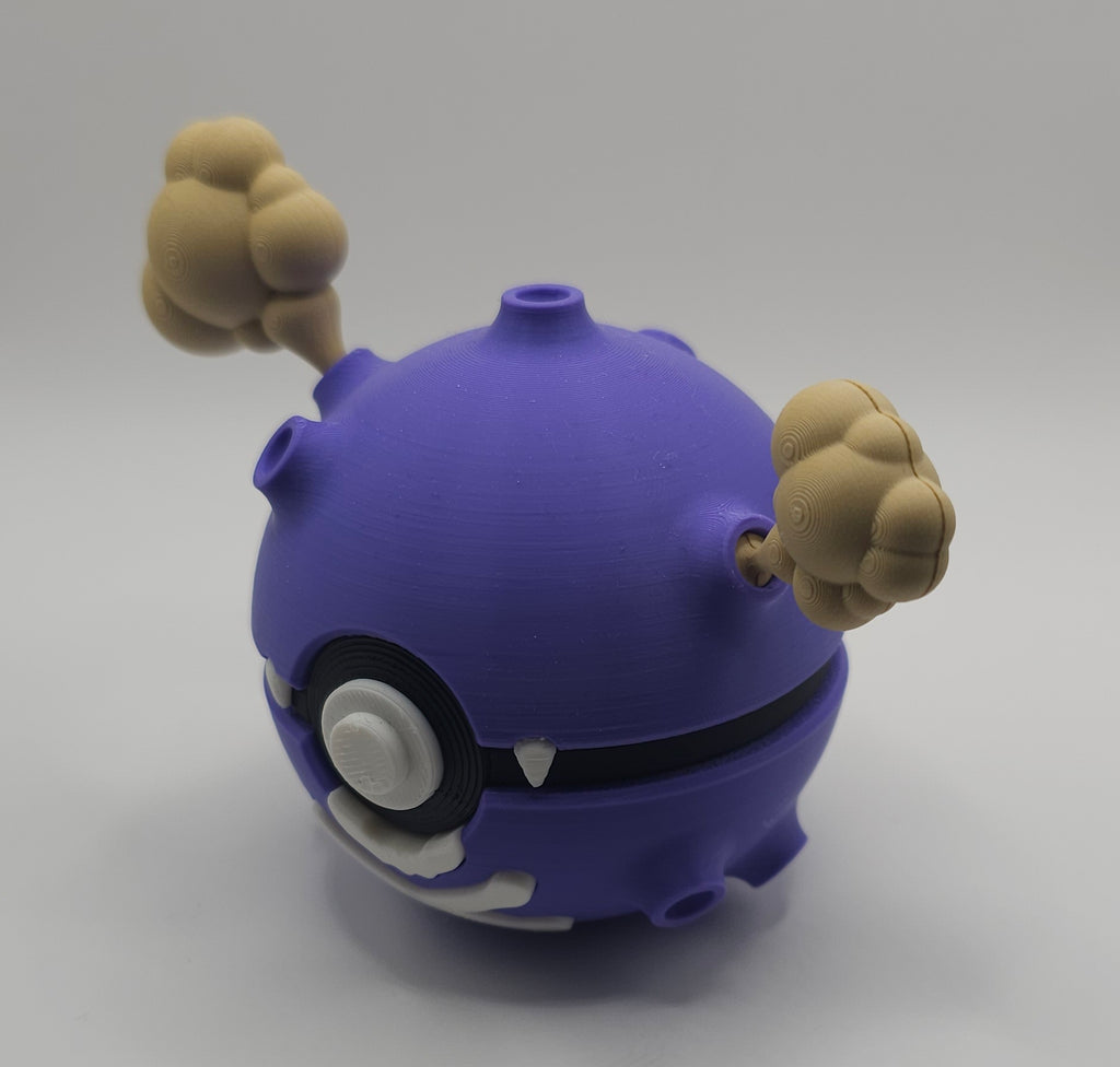 Pokemon Character Design - 3D Printed Pokeball - Koffing - Unique Display Collectible