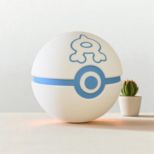 Pokemon 3D Printed Pokeball - Team Aqua - Unique Display Collectable